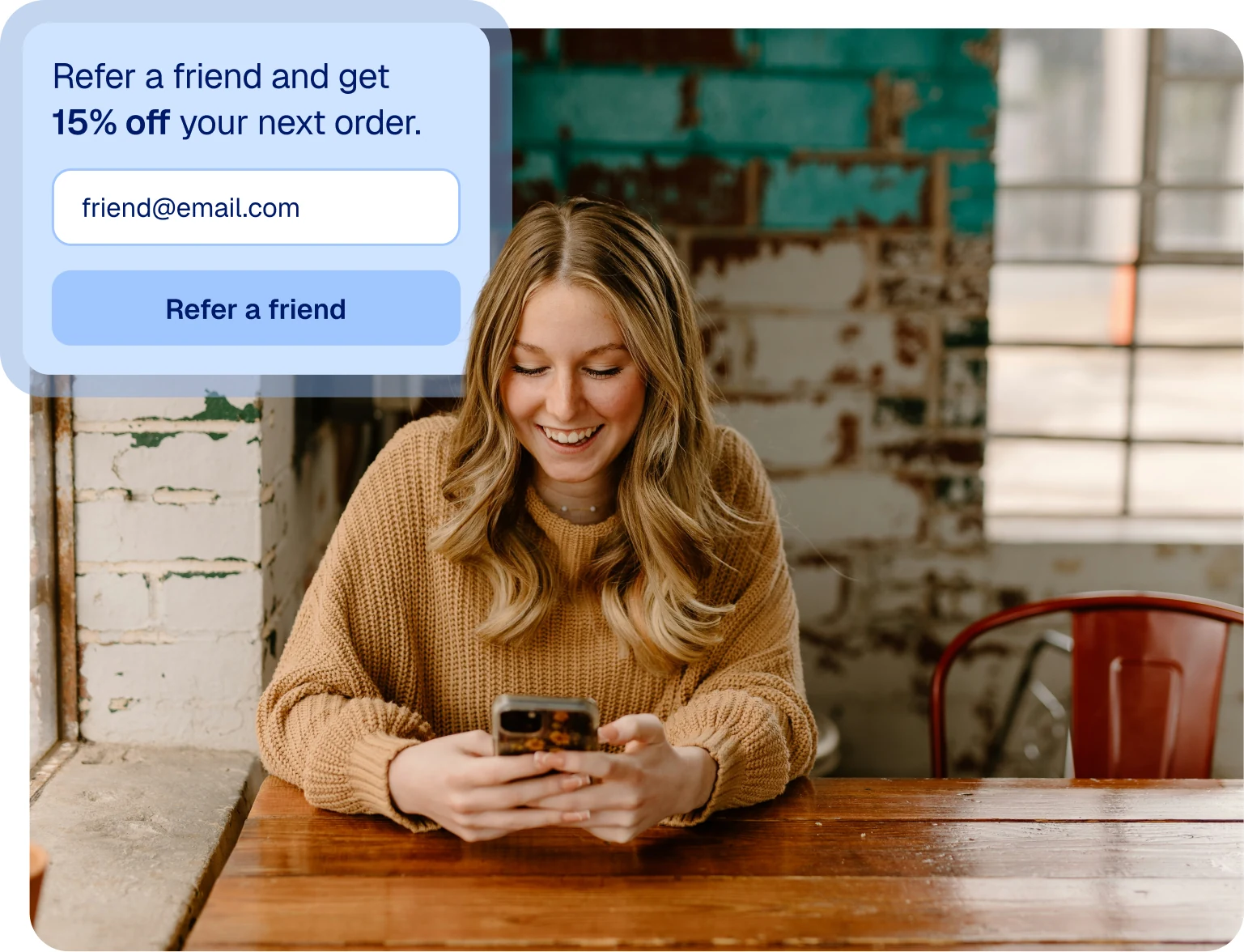 CWILL referral program card