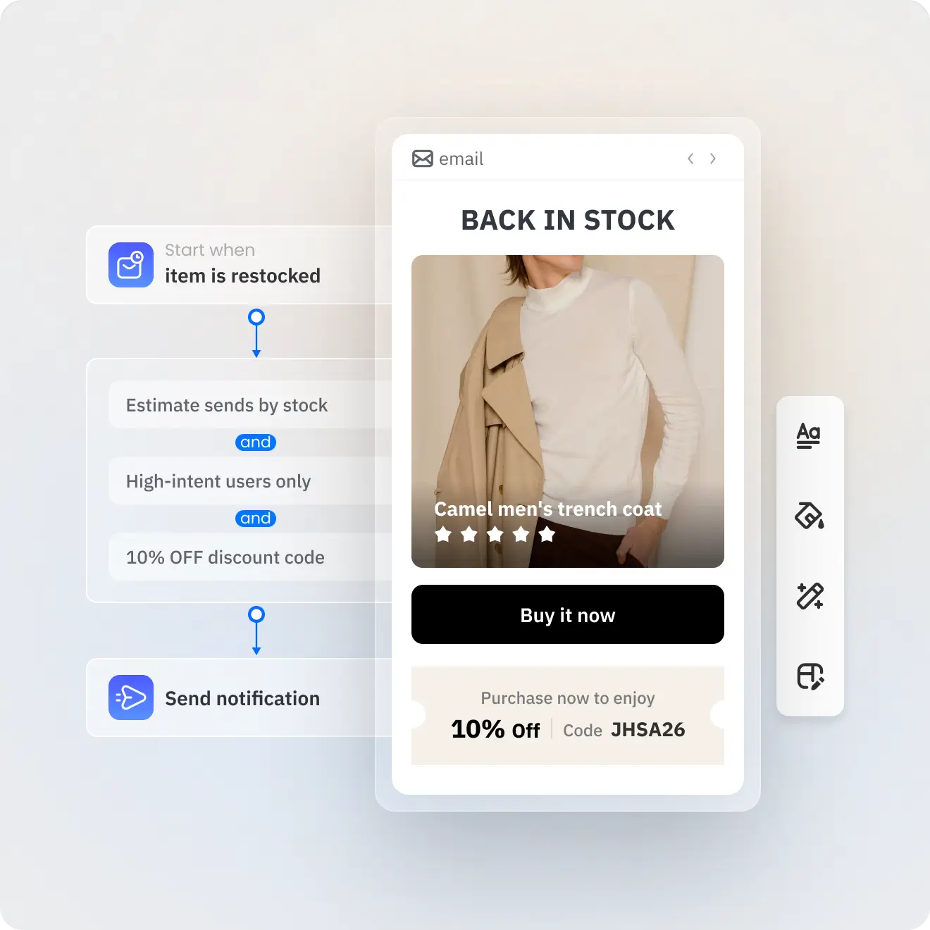 Custom Back in Stock Email Flows