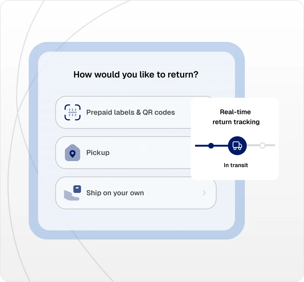 Offer return tracking and updates whatever shipping method customers choose