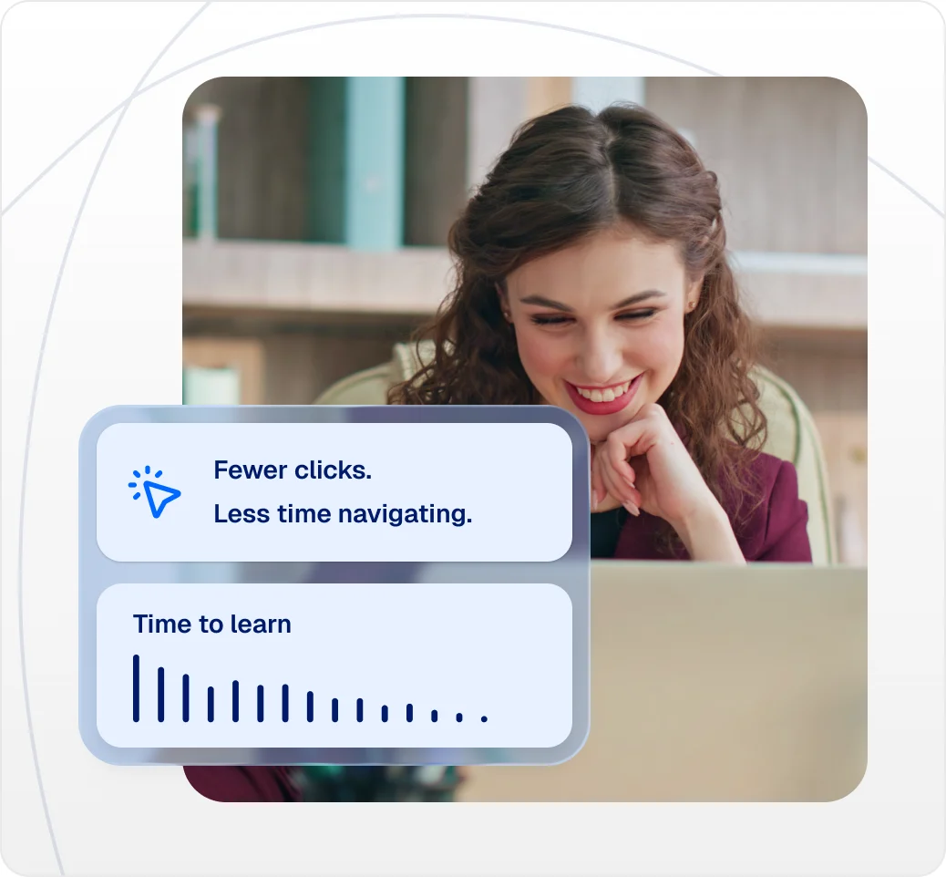Order tracking interface that is easy to use—fewer clicks and less time to learn needed