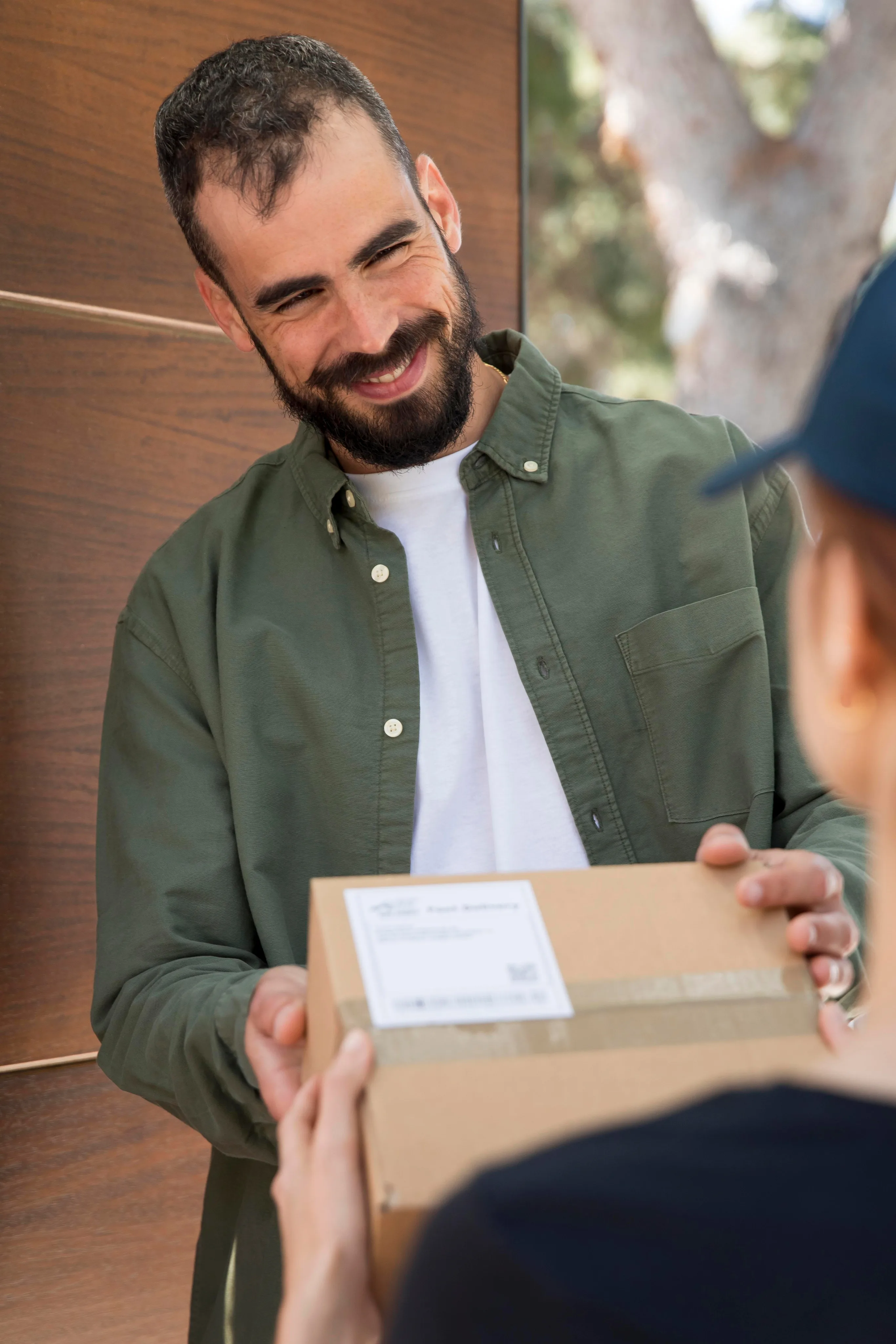 Customer receiving a protected delivery