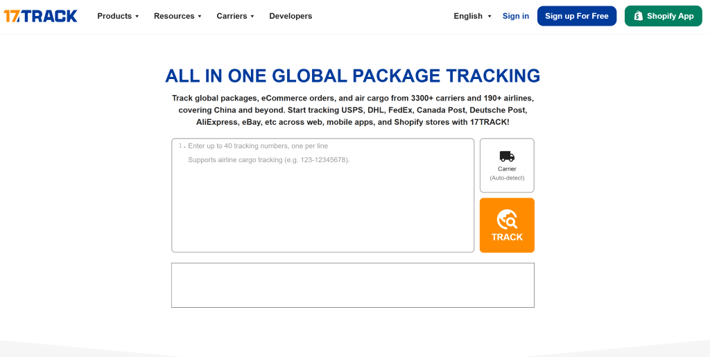 17TRACK Order Tracking