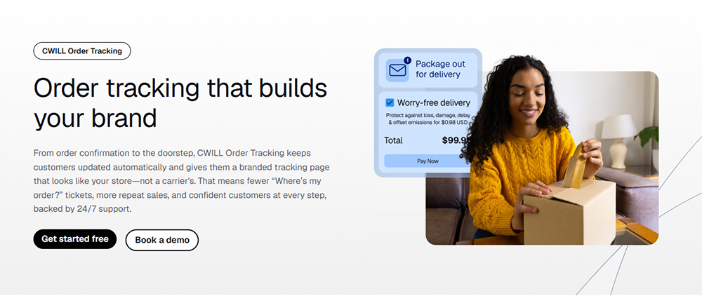 CWILL Order Tracking app intro