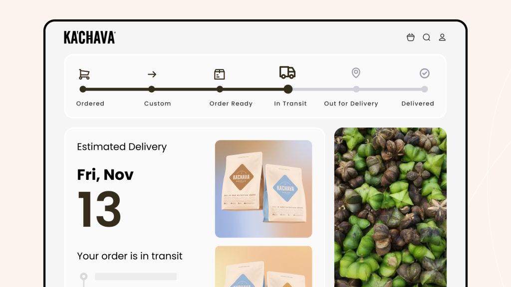 branded order tracking page