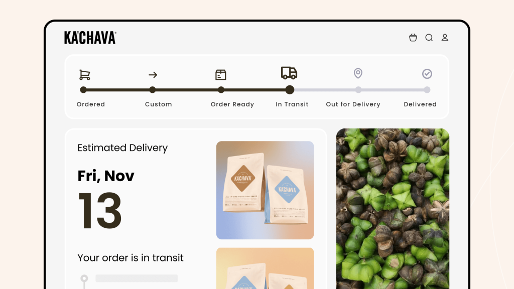 branded order tracking page
