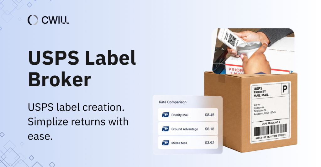 usps label broker