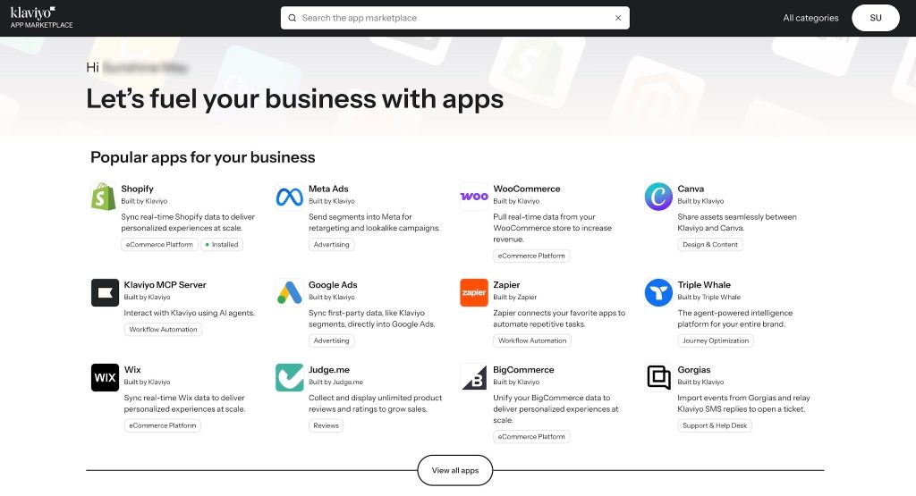 Klaviyo Integration Ecosystem