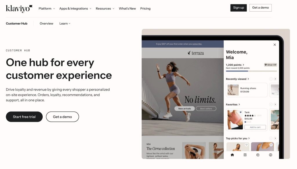 Klaviyo Customer Hub