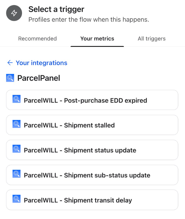 ParcelWILL for Supporting Customer Hub Post-Purchase Flows